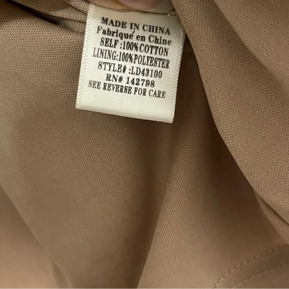 loverichie Womens Dress Size Large Tan Boho Peasant Mini - Picture 7 of 14